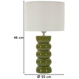 Mauro Ferretti Bijela/zelena stolna lampa keramička s tekstilnim sjenilom (visina 46 cm) Torr – | shoptok.hr