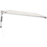 Tenda na uvlačenje krem 5 x 3 m od tkanine i aluminija Slike