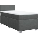  Krevet s oprugama i madracem tamnosivi 90x200 cm od tkanine | shoptok.hr