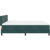 vidaXL Postelja Box Spring z Blazino Temno Zeleno Super Kralj Žamet, (22051727) | Shoptok.si