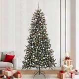 vidaXL Umestno božično drevo med 300 LED Zelena 129.5 x 129.5 x 240 cm | Shoptok.si