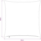  Presvlaka za jastuk 6 pcs HEERLEN Zelena 65 x 65 cm PV flis | shoptok.hr