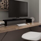  Stalak za TV /Monitor Prozirno Staklo Crni 90x30x13 cm | Eponuda.com