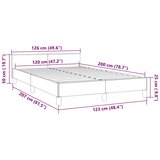  Okvir kreveta bez madraca svjetlosivi 120 x 200 cm baršunasti | shoptok.hr