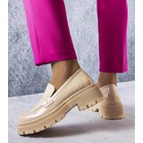 Gemre Beige patent leather shoes Phaneuf | ePonuda.com