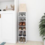 Ormarić za cipele bijeli 27,5x27x102 cm od konstruiranog drva | shoptok.hr