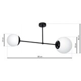  Luster na šipci LIMA 2xE14/40W/230V | Eponuda.com