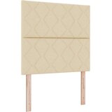  Krevetna konstrukcija s uzglavljem Krema 90 x 200 cm tkanina | shoptok.hr