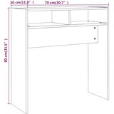  Konzolni stol boja hrasta 78 x 30 x 80 cm od konstruiranog drva | shoptok.hr