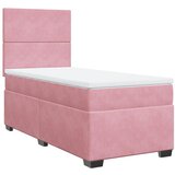 Maison Chic Box spring postelja - Vzmetna postelja z vzmetnico roza 80x200 cm žamet SL4284, (21888666) | Shoptok.si
