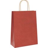  Papirnate vrećice 50 kom s ručkama crvene 26x12x35 cm | shoptok.hr