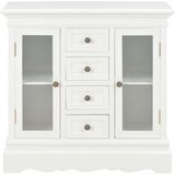  Komoda od masivne borovine bijela 70 x 28 x 70 cm | shoptok.hr