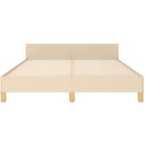  Za krevet s uzglavljem krem 140 x 200 cm od tkanine | shoptok.hr