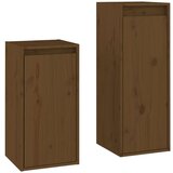 TV omarica 2 kosa medeno rjava trdna borovina, (20732073) | Shoptok.si