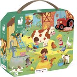 Janod dječje puzzle a day at the farm 24 komada | shoptok.hr