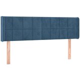  Vzglavje z ušesi temno modro 147x16x78/88 cm žamet, (20954382) | Shoptok.si