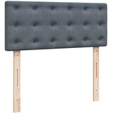  Okvir kreveta s madracem tamnosivi 120x200 cm baršunasti | shoptok.hr