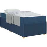  Konstrukcija postelje z vzmetnico Modra 80 x 200 cm blago, (5000123477) | Shoptok.si