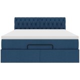  Otomanski krevet s madracem plavi 140x190cm od tkanine | shoptok.hr