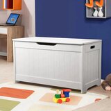 Kinder Home drvena dječja škrinja za igračke i klupa 2 u 1 JWTR-3086 bijela | shoptok.hr