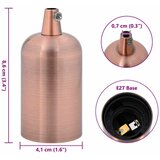  Grla za žarulje 2 kom crvena bronca E27 41 x 86 mm | Shoptok.si