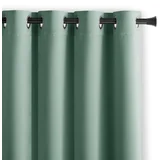 Curtain BLACKOUT color mint style classic silver eyelets blackout 140x270
