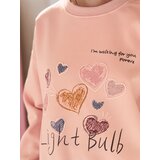 DStreet Bluza damska oversize z sercami PINKNOTE różowa | Shoptok.si