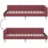 Kutni okvir kreveta Vinska crvena 80 x 200 cm tkanina | shoptok.hr