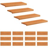 Step treads 16 kom. 80 x 30 x 2 cm Svijetlosmeđa | shoptok.hr