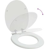  Toaletni pokrov s tiho zaporo 2 pcs Bela 44 x 38 cm MDF plošča, (5000207977) | Shoptok.si