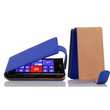 Cadorabo Ohišje, združljivo z Nokia Lumia 925 v mornarsko modra - Zaščitni ovitek v obliki flipa iz teksturiranega umetnega usnja, (20558800) | Shoptok.si
