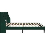  Okvir za krevet Tamnozelena 200 x 200 cm Baršun - Tamnozelena 200 x 200 cm | shoptok.hr