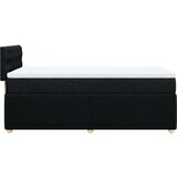 vidaXL Krevet s oprugama i madracem crni 100 x 200 cm od tkanine | shoptok.hr