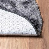  Čupavi tepih s visokim vlaknima NAVARRA tamnosiva 120x120 cm | shoptok.hr