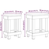  Stalak za biljke 2 pcs Smeđa 70 x 11 x 27 cm Drvo od mahagonija | shoptok.hr