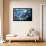  Plakat Lively Scene: The Sun Battling the Clouds 90x60 Crni okvir | shoptok.hr