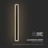  LED spoljašnje zidno svetlo LED/17W/230V 3000K IP65 crno | Eponuda.com