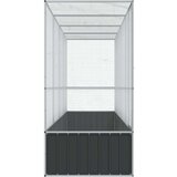  Voliera s podaljškom srebrna 418,5x107x212 cm jeklo | Shoptok.si