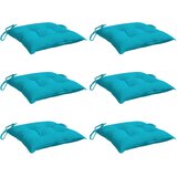  Jastuci za stolice 6 kom tirkizni 40 x 40 x 7 cm od tkanine | shoptok.hr