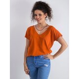 Fashion Hunters Tmavě oranžové tričko od Emory | Shoptok.si