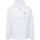 Tommy Jeans Prehodna jakna 'CHICAGO' mornarska / rdeča / bela