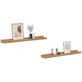  Polica na zidu 2 pcs Smeđa 60 x 9 x 3 cm Konstruirano drvo | Eponuda.ba