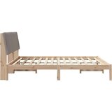  Okvir za krevet s uzglavljem Smeđa 180 x 200 cm tkanina | shoptok.hr