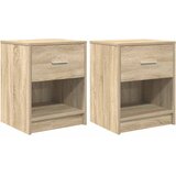  Noćni ormarići 2 kom s ladicama Sonoma hrast 40x34x50 cm | Shoptok.si