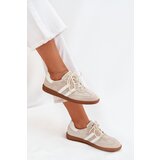 Boto Low Leather Sneakers Women Beige Ismina | shoptok.hr