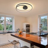  Brilagi- LED prigušiva stropna svetiljka TWISTER LED/75W/230V Ø 70 cm crna +daljinski upravljač | Eponuda.com