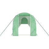  Rastlinjak z jeklenim ogrodjem zelen 24 m² 12x2x2 m | Shoptok.si