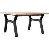  Stolić za kavu Y-oblika 80x80x45,5 cm od borovine i čelik | shoptok.hr