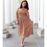 UR/CEO Orange floral midi dress Zetticci | ePonuda.com