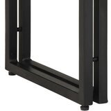  Stolići za kavu Crni 120x33x75 cm Masivno drvo manga i Metal | shoptok.hr